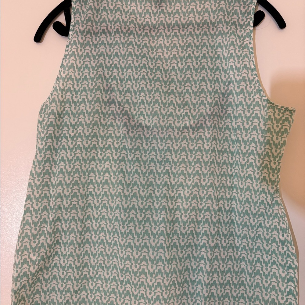 Talbots Embroidered Sleeveless Top - Blue and White - Picture 5 of 5